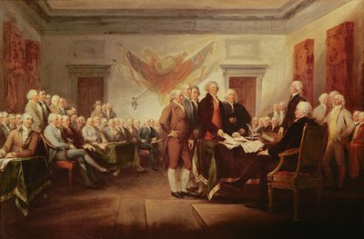 Signing the Declaration of Independence, 4th July 1776 by John Trumbull